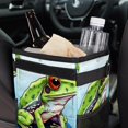 thumbnail image 6 of Frog Mini Trash Can for Car: Foldable, Leak-Proof with Lid and Hanging Storage Bag, 6 of 6