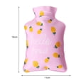 thumbnail image 2 of LCXmlly Long-lasting Temperature Hot Water Bottle Hot Water Bottle Set High Density PVC Good Sealing Thickened Inner for Reliable Heat Retention, 2 of 8