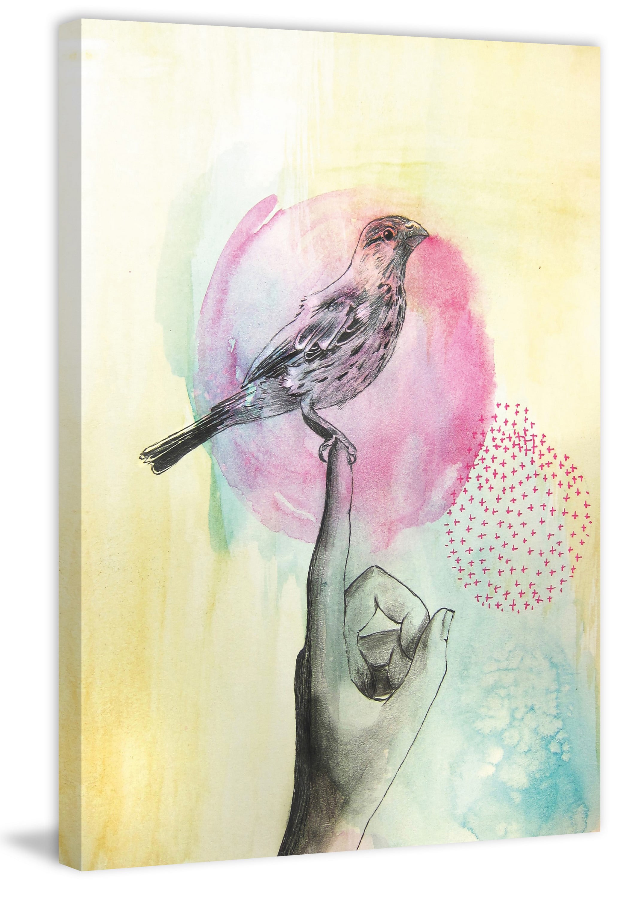 "Bird Rest" Painting Print on Wrapped Canvas
