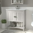 thumbnail image 2 of Bush Furniture Salinas 32" Bathroom Vanity with Sink, Linen White Oak, 2 of 7