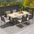 thumbnail image 4 of Costway 2 PCS Outdoor Dining Chairs Patio Furniture Chair with Breathable Seat & Backrest, 4 of 8
