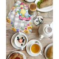 thumbnail image 4 of Easter Gnomes Kitchen Dish Towels for Drying Dishes Set of 4, Spring Floral Eggs Flowers Butterflies Gray Plaid Waffle Weave Microfiber Hand Tea Bathroom Towels Quick Dry & Absorbent Towel 15.7x23.6, 4 of 7