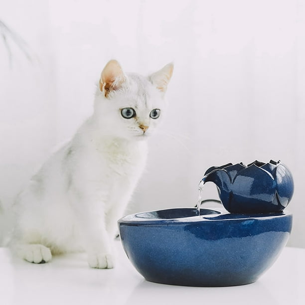 Fontaine à eau pour chat en céramique-intelligente et pratique