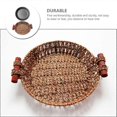 thumbnail image 5 of Iron Steak Plate Round Tray for Home Cooking and Outdoor Cooking Crafted with Iron and Rattan Basket and Easy to Clean 1 Set, 5 of 5