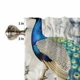 thumbnail image 4 of Elegant Peacock Valances for Windows Farmhouse Kitchen Curtains Valances Rod Pocket Valance Curtains for Kitchen Windows Vintage Attic Magnificent Feathers Window Valances for Bathroom 42"x18", 4 of 6