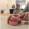thumbnail image 4 of Rare Pink Glitter Dumpling Squishy, Squeeze Fidget for Adults Novelty Office Decor & Relaxation Tool D, 4 of 5