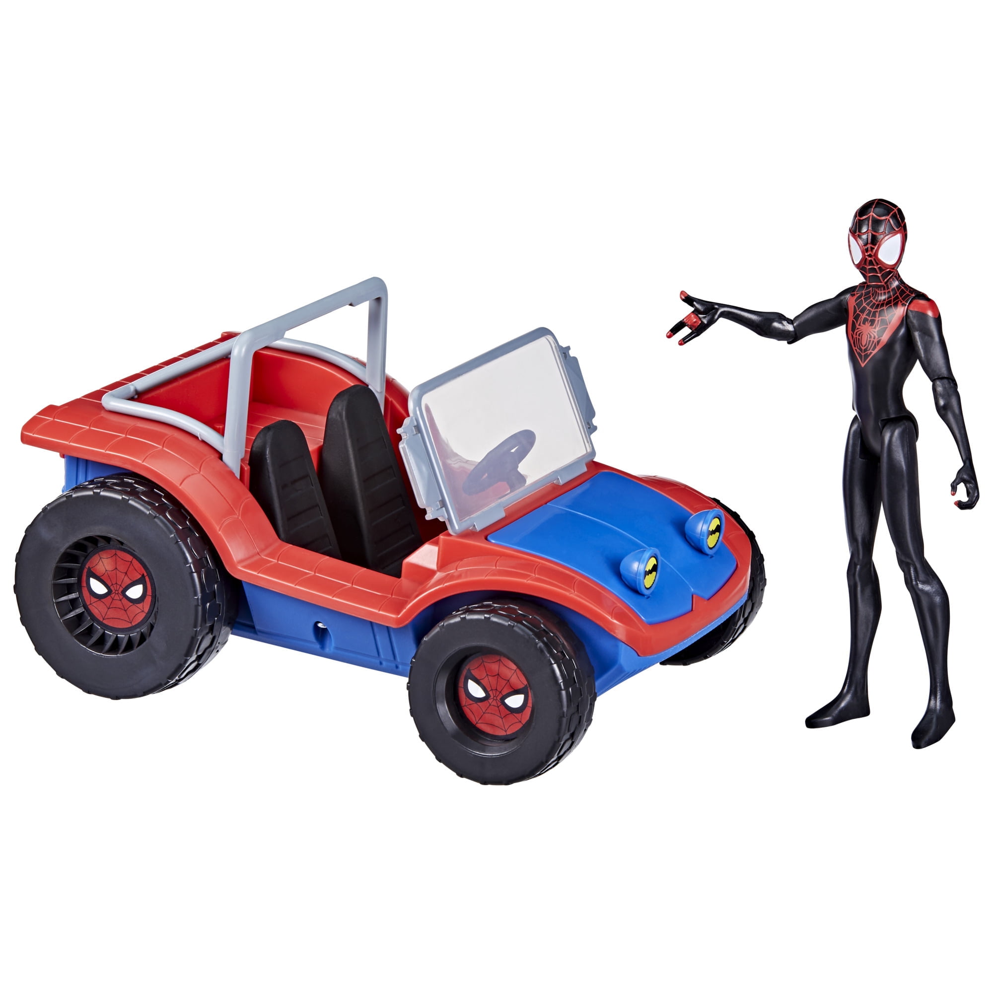 Spider-Man: Marvel Spider-Mobile Vehicle and Miles Morales Action Figure (6")