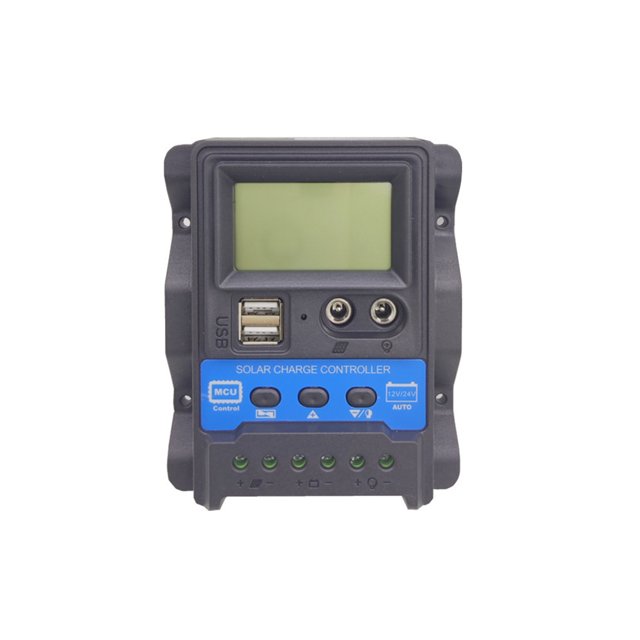 Controlador de carga Solar de 12V24V pantalla LCD Panel Solar automático Ehuebsd controlador de carga con Control de tiempo de luz suministros para el hogar