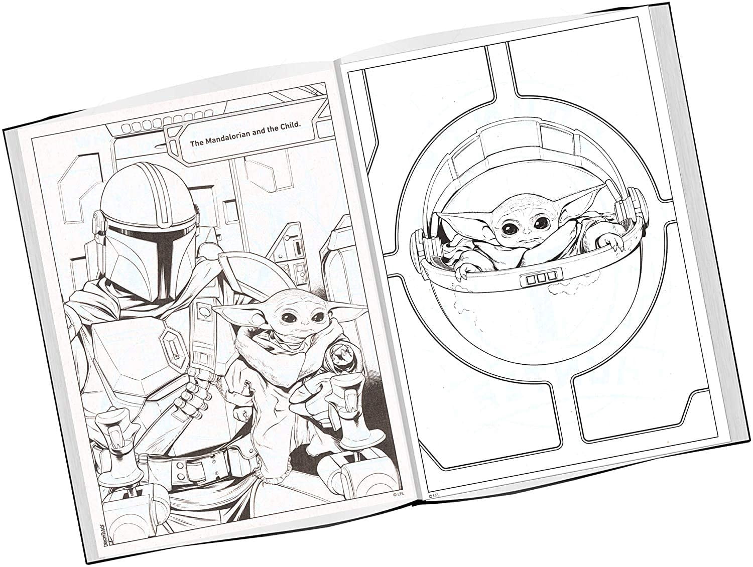 Star Wars Mandalorian & Baby Yoda Coloring & Activity Book Set – 2 Books