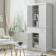 Homfa 72.4'' Tall Kitchen Pantry with 4 Doors, Large Drawer Storage ...