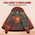 thumbnail image 2 of ProtectX Hi Vis Safety Hoodie for Men Women Fleece Lined Class 3 High Visibility Sweatshirt Reflective Jacket Green Small, 2 of 8