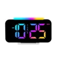 thumbnail image 1 of Despertador digital LED RGB con pantalla de luz colorida, 1 of 5