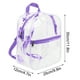 thumbnail image 2 of Mochila Transparente: Adecuada para Estudiantes, Impermeable, Púrpura, Bolso de Regreso a la Escuela para Niños, 2 of 5