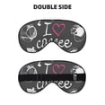 thumbnail image 2 of Naloa I Love Coffee Print Sleep Mask for Sleeper, Light Blocking Sleeping Eye Mask for Women Men, Eye Shade with Adjustable Strap for Travel, Nap,Meditation, 2 of 7