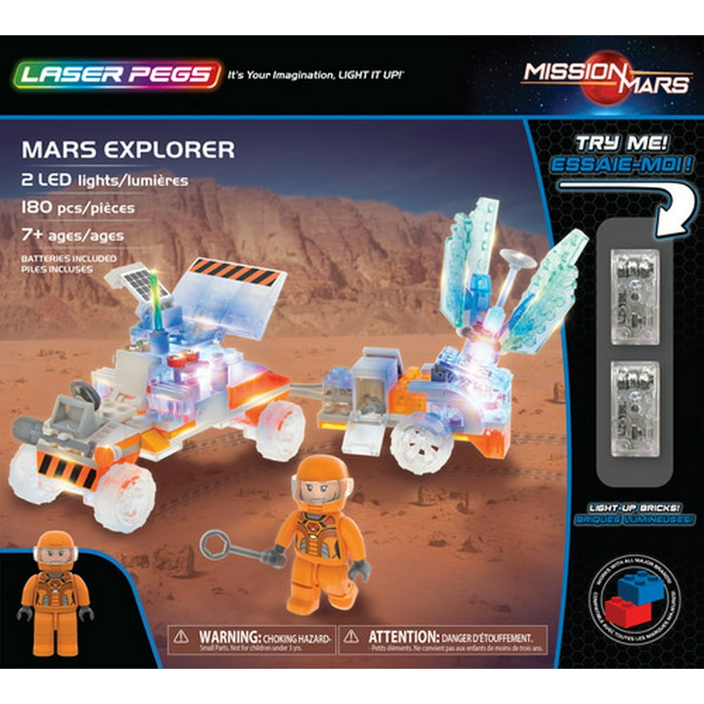 laser pegs mars rover building set