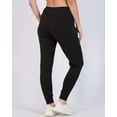 thumbnail image 3 of Real Essentials 3 Pack: Women's Joggers with Pockets - High Waist Workout Yoga Tapered Sweatpants Lounge (Available in Plus), 3 of 6