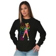 thumbnail image 4 of XOMG POP Neon Logo Dallas Cartoon Women Plus Size Long Sleeve Tee Brisco Brands 2X, 4 of 5