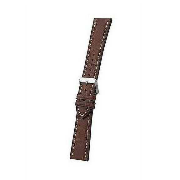 Genuine Swiss Army Watchband, Infantry Vintage and Chrono Classic XLS Brown Leather, 23mm, Large Length, SHINEY Silver Tone Buckle, Fits Models 241279, 241287 003264