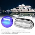 thumbnail image 2 of Lámpara marina, luz subacuática LED Lámpara inferior impermeable para barcos marinos DC12V 3W Luz sumergible para barcos Luz de pesca nocturna(Azul) Unbranded 1619200003811, 2 of 7