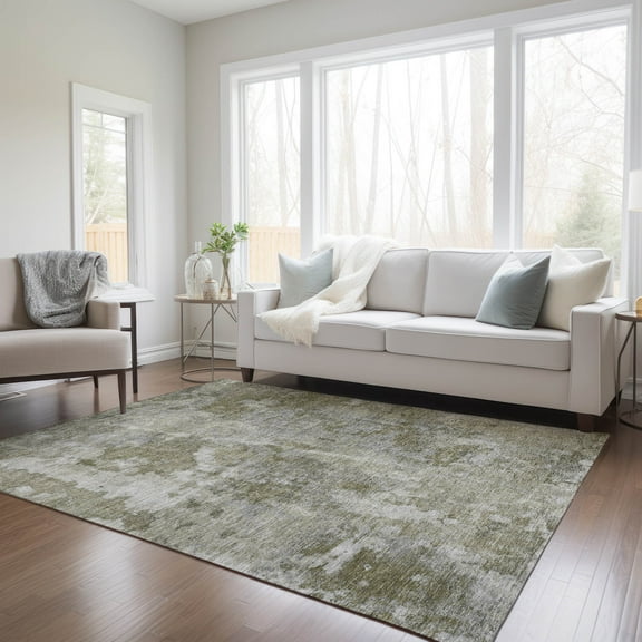 Addison Rugs Chantille Indoor/Outdoor Transitional Modern Beige Washable Rectangle Rug, 3' x 5'