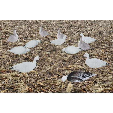 Vertical Snow Goose Silhouette Decoy - SV - 12 Pack