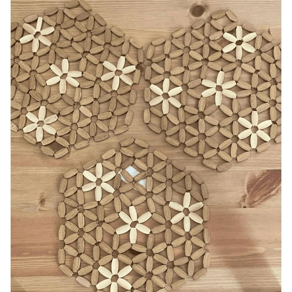 Pot Holder Flower Trivet Mats Multipurpose Heat Resistant Kitchen Trivet 3pcs