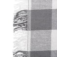 thumbnail image 3 of DII Gray Heavyweight Check Fringed Napkin (Set of 6), 3 of 11