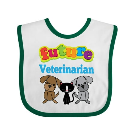 

Inktastic Future Veterinarian Cute Vet Gift Gift Baby Boy or Baby Girl Bib