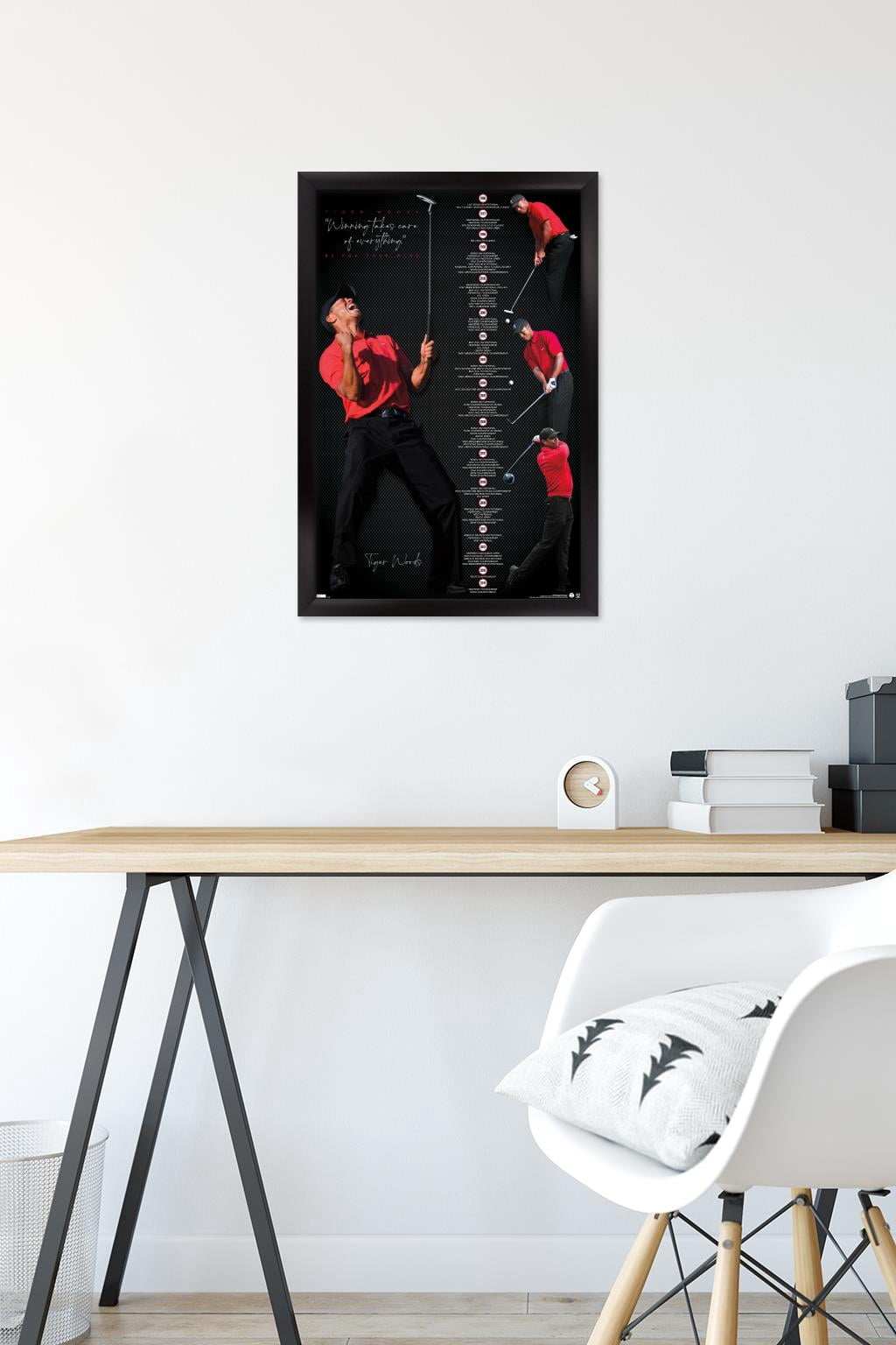 Tiger Woods - Timeline Wall Poster, 14.725" x 22.375" Framed