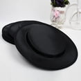 thumbnail image 3 of Abbracc Flatcap Satin Base Hat For Fascinator Black, 3 of 4