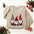 thumbnail image 6 of NSLGXD Women's Christmas Sweatshirt Cute Gnomes Print Crewneck Long Sleeve Casual Fall Winter Holiday Tops S-2XL, 6 of 9