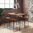 thumbnail image 5 of Nature's Edge 52'' Modern Solid Wood Live Edge Counter Height Dining Table, 5 of 6
