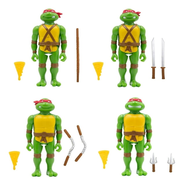 In Stock Super7 Mutant s Raphael Leonardo Donatello MichaelangeloReAction Figures Toy Collection Gift Boy