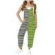 thumbnail image 2 of Odeerbi 5-14 Años Niñas Verano Mono Color Bloque Rayas Camisola Romper Primavera Casual Transpirable Cómodo Monos Correa Bib Pantalones Generales Traje de Juego, 2 of 8