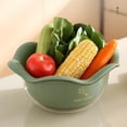 thumbnail image 4 of Kitchen Gadgets and Tools Clearance, Household Double-Layer Fruit Vegetable Washing Bowl Kitchen Rotational Sink/Strainer Basket Multifunctional Easy to Use, Mothers Day Gifts, 4 of 9
