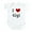 Cloud White, variant on CafePress - I Love Gigi Infant Bodysuit - Baby Light Bodysuit, Size Newborn - 24 Months