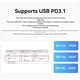 thumbnail image 2 of Comprobador de Carga Rápida USB-C Portátil KM003C PD3.1 QC5.0, Voltímetro y Amperímetro Digital, Comprobador de Banco de Energía con Cable de 140 W., 2 of 5