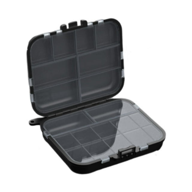 Caja de señuelos de pesca de doble cara portátil para accesorios de pesca, anzuelos y cebos. 12 cm x 103 cm x 28 cm