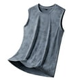 thumbnail image 5 of Busydd Tank Tops Men Plus Size Tops L-5XL Casual Solid Color Sleeveless Summer Tops Comfy Breathable Round Neck Men's Undershirts Oversized Gym Workout Tank, 5 of 8