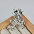 thumbnail image 6 of Sparkling Crystal Frogs Brooch Elegant Rhinestones Decoration Jewelry Gift For Women Dress Coat Accessories, 6 of 8