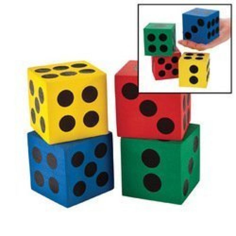 Game/Play Foam Jumbo Playing Dice (12) Kid/Child by ToysnGames