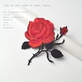 thumbnail image 4 of LABSERRON Diy Red Rose Embroidery Sewing Patch 3.3x3.1x0.04In for Fabric Appliqué 2Pcs, 4 of 6