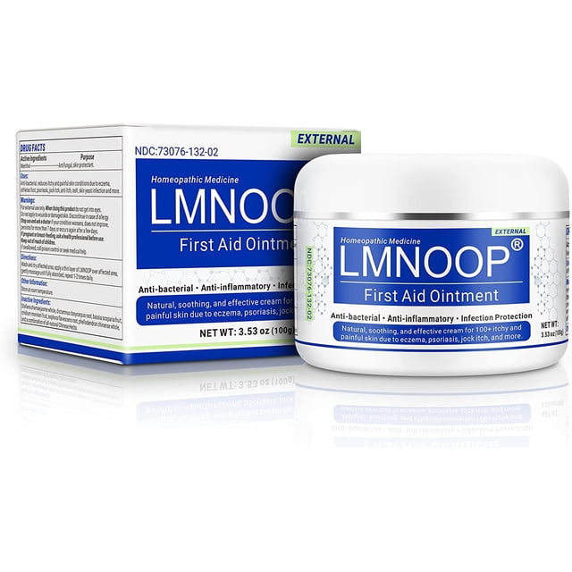 Crema de eccema LMNOOP para piel seca, con picazón, irritada y propensa al eccema, ungüento de tratamiento de fuerza máxima para erupción, psoriasis, dermatitis, beriberi, 3.53 oz Vhermosa MGL-CC018