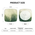 thumbnail image 6 of Easygdp Fog Forest Square Chair Cushion Cover Stretch Chair Seat Covers Removable Washable for Hotel, Bedroom, Office, 6 of 9