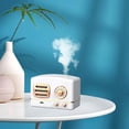 thumbnail image 3 of Humidificador de aire de 200 ml, difusor de aceite esencial de aromaterapia, humidificador de Radio Retro, luz USB silenciosa para habitación Blanco Baoblaze Humidificador de aire, 3 of 8