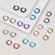 thumbnail image 4 of 20Pcs 10 Colors 304 Stainless Steel Hoop Earrings Mixed Color 14x15.5x2.5mm 2pcs/color, 4 of 6