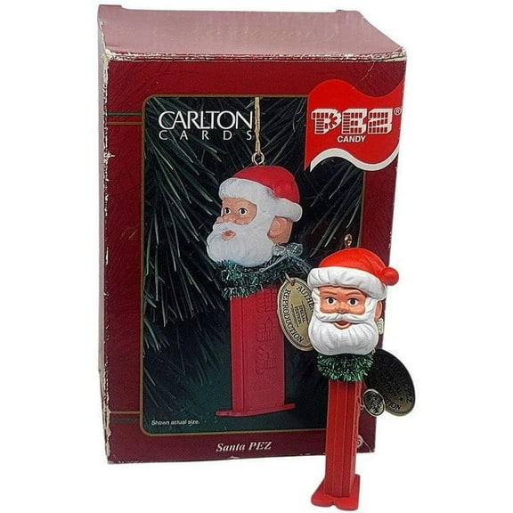 1999 Santa PEZ (PEZ Candy Dispenser) Carlton Cards Christmas Tree Ornament CXOR-073A
