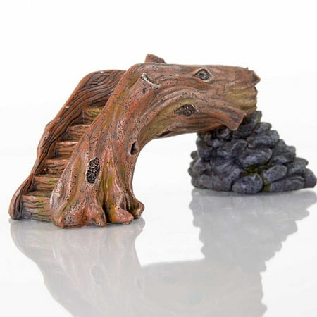 BioBubble Decorative Fallen Log Bridge, Small, 7.5