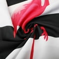 thumbnail image 3 of Flamingo Shower Curtains, Pink Shower Curtains with Hooks Flamingo Black and White Stripes Shower Curtains for Bathroom Decor, Machine Washable(72" X 84"), 3 of 5