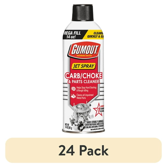 (24 pack) Gumout Jet Spray Carburetor, Choke, and Parts Cleaner - 14 oz